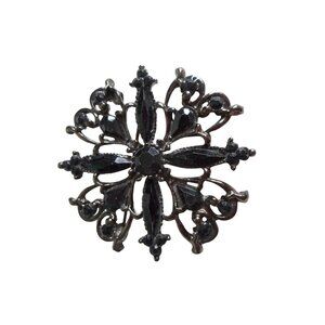 Unique Costume Black Brooch Pin Jewelry Goth Formal